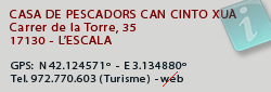 Casa de Pescadors Can Cinto Xuà, L'Escala